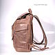 Men's Leather Aviator Backpack (Brown). Men\\\'s backpack. CRAZY RHYTHM bags (TP handmade). My Livemaster. Фото №4