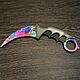 Нож сувенирный Karambit 1-13 Knife CS:GO Standoff из дерева, Сувенирное оружие, Москва,  Фото №1