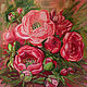 Peonías Rosadas delicadas, pintura al óleo sobre lienzo, Pictures, Azov,  Фото №1
