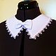 Order White removable collar universal. ERIO SHOP. Livemaster. . Collars Фото №3