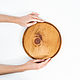 Order Wooden round serving tray for serving dishes 250 mm. WS14. ART OF SIBERIA. Livemaster. . Trays Фото №3