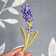 Brooch 'Lavender', the original decoration, Brooches, Ust-Ilimsk,  Фото №1