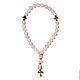 Orthodox rosary of rose quartz ' Healer of the soul'. Rosary. Beautiful jewelry from stones. Online shopping on My Livemaster.  Фото №2
