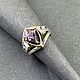 Кольцо с шпинелью 2,14 ct со сменой цвета и природными цирконами, Кольца, Уфа,  Фото №1