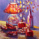 Oil painting 'Pomegranate evening', 50-50 cm, Pictures, Nizhny Novgorod,  Фото №1