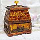 Amber casket, jewelry box