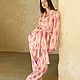 Женский костюм Sakura из хлопкового Адраса. Костюмы. 365days кимоно, кафтаны, халаты, костюмы. Интернет-магазин Ярмарка Мастеров.  Фото №2