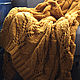 Order Knitted plaid, Sweet Mustard. Ira Pugach (pompon). Livemaster. . Blankets Фото №3