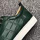 Sneakers made of genuine crocodile leather, in green color. Training shoes. SHOES&BAGS. My Livemaster. Фото №4