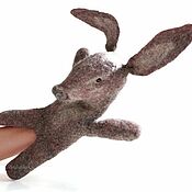 Куклы и игрушки handmade. Livemaster - original item Rabbit glove doll, rabbit toy for puppet theater. Handmade.