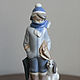 Винтаж: Зимняя прогулка Lladro Фарфоровая статуэтка 5220, Статуэтки винтажные, Санкт-Петербург,  Фото №1