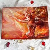 Для дома и интерьера handmade. Livemaster - original item Box Fire Goddess. Handmade.
