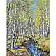Картина маслом Пейзаж "Ранняя весна" на холсте живопись, Картины, Санкт-Петербург,  Фото №1