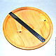 A wooden plate is a dish made of cedar wood. 34 cm.T3. Plates. ART OF SIBERIA. My Livemaster. Фото №5