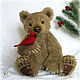 Author's collectible bear. Author Maria Strigun. 
Bears from the `Grey wolf`.