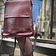 Заказать Рюкзак из натуральной кожи «ВИННЫЙ». VIKING LEATHER CRAFT. Ярмарка Мастеров. . Рюкзаки Фото №3