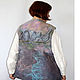 Order Felted vest Tell the birds. silk wool. Livemaster. . Vests Фото №3