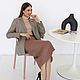 Order London plaid suit jacket made of viscose, brown beige jacket. mozaika-rus. Livemaster. . Suit Jackets Фото №3