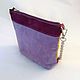 Order Bag suede purple every day 'Geometry'. Handbags genuine leather handmade. Livemaster. . Classic Bag Фото №3