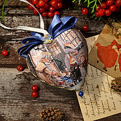 Подарки к праздникам handmade. Livemaster - original item Heart on a Christmas tree 