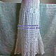 Order Fishnet Maxi skirt 'Pleasure',boho,handmade. hand knitting from Galina Akhmedova. Livemaster. . Skirts Фото №3