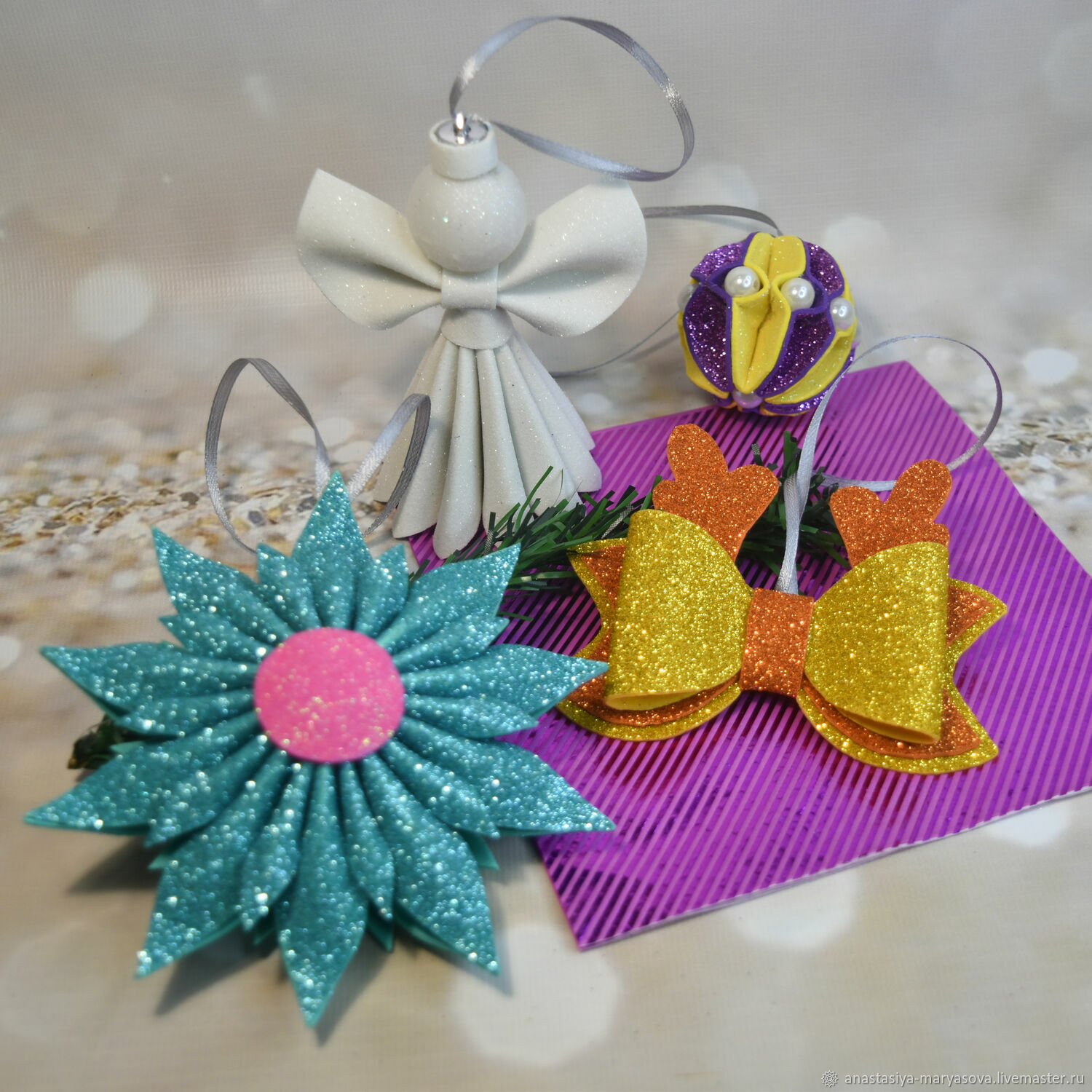 Елочные украшения в интернет-магазине на Ярмарке Мастеров | Елочные ...