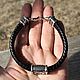 Bracelet braided leather Veles Silver. Braided bracelet. kot-bayun. My Livemaster. Фото №5