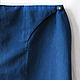 Narrow blue skirt to mid-knee, pencil skirt. Skirts. Zoe Bo Fashion. Online shopping on My Livemaster.  Фото №2