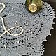 Вязаная декоративная интерьерная текстурная салфетка Marion. Декоративные салфетки. Вязаные мотивы. Ярмарка Мастеров.  Фото №6