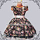 Dress 'Flowers' chiffon Art.299, Dresses, Nizhny Novgorod,  Фото №1