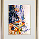 Tea and citrus-watercolor painting. Pictures. Annet Loginova. Online shopping on My Livemaster.  Фото №2