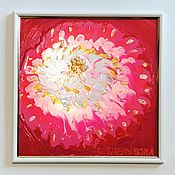 Картины и панно handmade. Livemaster - original item Painting flower of life fluid painting in a frame 