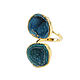 Order Quartz ring, Blue ring, Green ring, Gift. Irina Moro. Livemaster. . Rings Фото №3