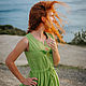 Boho dress linen Green Summer. Dresses. Kupava - ethno/boho. My Livemaster. Фото №4