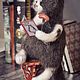 Sobre la difícil vida del gato. Teddy Toys. Knitted toys Olga Bessogonova. Ярмарка Мастеров.  Фото №6