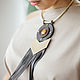 Necklace leather Unru. Leather necklace with tassels. Necklace. okuznecova. Online shopping on My Livemaster.  Фото №2