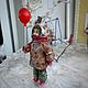 Ватная игрушка «Девочка на прогулке» в ассортименте. Новогодние сувениры. Оliviya kraft ватные игрушки. Ярмарка Мастеров.  Фото №4