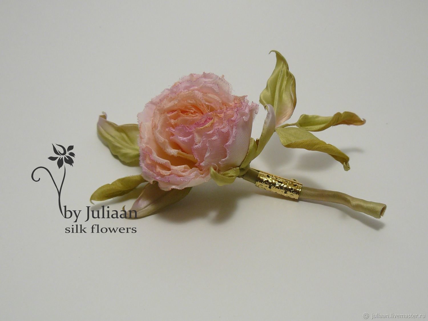 Цветы ручной работы. Заказать Цветы из шелка. Роза