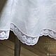 Order Tablecloth oval white Renaissance. flax&lace. Livemaster. . Tablecloths Фото №3