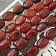 Natural Red agate beads oval 20x15x8mm 'Fire', Beads1, Jerusalem,  Фото №1
