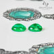 Пара изумрудов в огранке овал 1,16 ct и 1,26 ct. Минералы. Ризориус  магазин натуральных камней. Интернет-магазин Ярмарка Мастеров.  Фото №2
