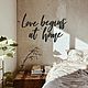 Надпись на стену LOVE BEGINS AT HOME, Элементы интерьера, Санкт-Петербург,  Фото №1