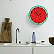 Watermelon Wall Clock Kitchen. Watch. Clocks for Home (Julia). My Livemaster. Фото №5