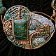 "Eilean Donnain" колье медь, вышивка. Подвеска. Julia Chernopazova Art Jewelry. Интернет-магазин Ярмарка Мастеров.  Фото №2