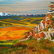 Картины и панно handmade. Livemaster - original item Painting landscape Mystical Altai Main places of power. Handmade.