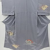 Сумка-шоппер из домотканого полотна с принтом улитка
