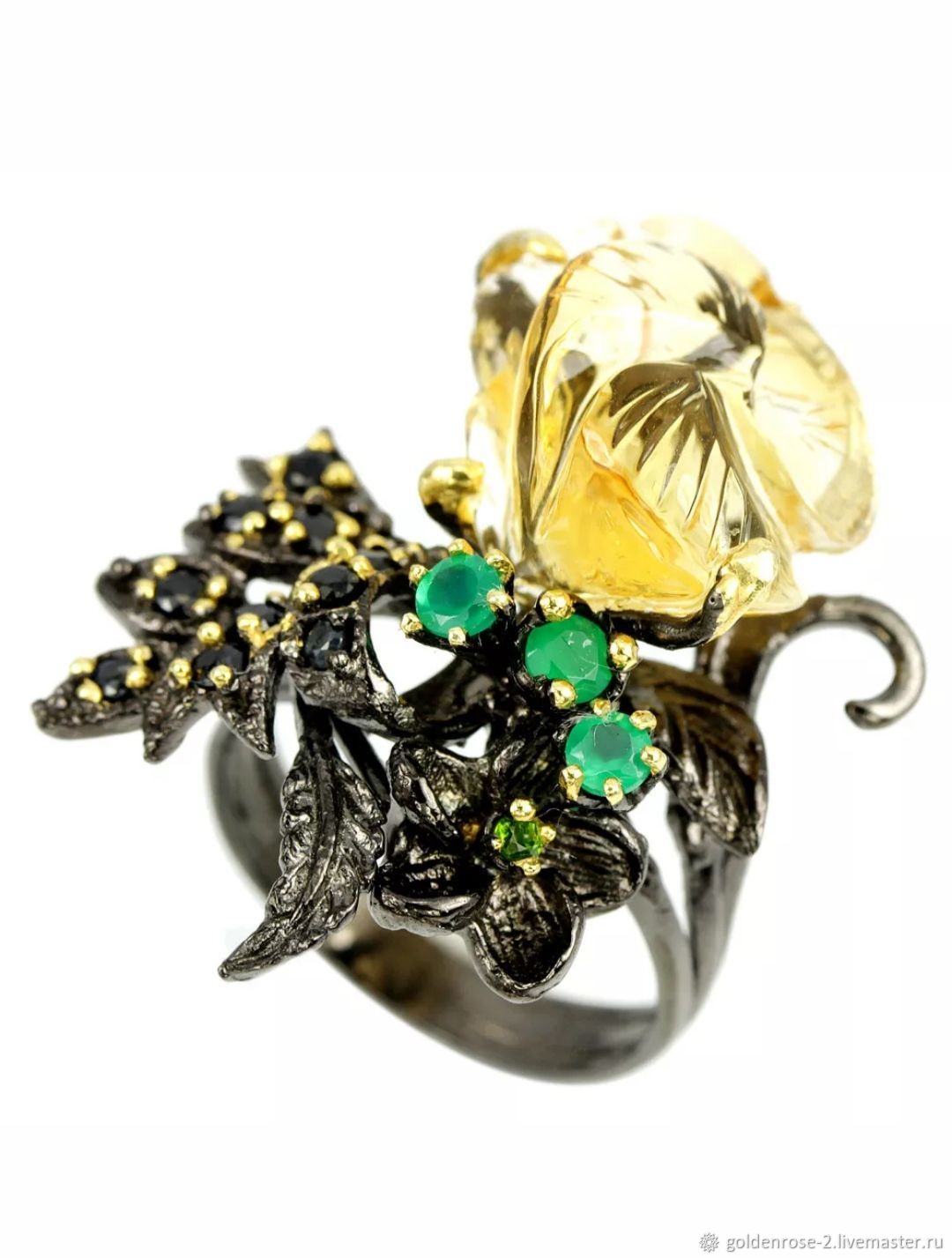 "Эдельвейс" кольцо с натуральным камнем, Кольца, Ульяновск,  Фото №1