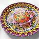 Order 'Mexican Sun' set of two plates. Art by Tanya Shest. Livemaster. . Decorative plates Фото №3