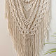 Макраме панно на стену. Панно макраме. Love.macrame.decor. Ярмарка Мастеров.  Фото №4