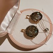 Винтаж handmade. Livemaster - original item ALEXANDRITE CHAMELEON earrings gold 585,new,seal,Russia.. Handmade.